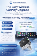 Wireless CarPlay Adapter for wired CarPlay & Android Auto